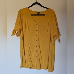 Torrid Gold Blouse Size 0 / L